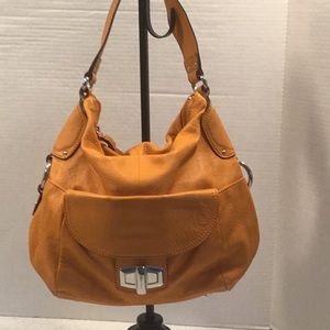 Orange hobo purse